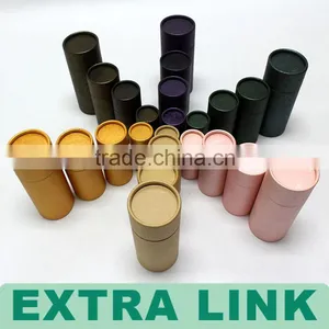 Fashion Slim Long Purple Fancy Paper Made Luxury Empty Paper Lipstick Tube thumbnail-1