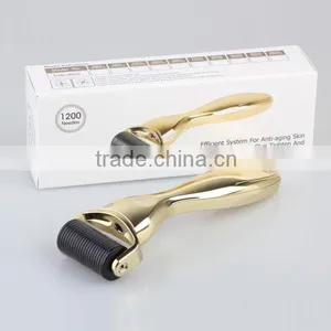 Professional Home Use 1200 Needles Micro Needle Roller 2.0mm Gold/silver Handle Derma Roller thumbnail-1