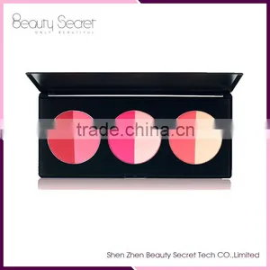 Makeup 6 Color Cheek Pure Color Blusher Palette thumbnail-3