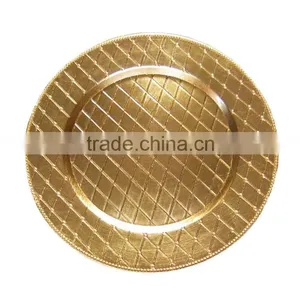GRS Wholesale PP Gold Charger Plate thumbnail-1