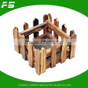 Antique Design Small Table Wooden Decoration Planter Pot thumbnail-1