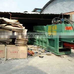 Hot Selling Hydraulic Horizontal Waste Paper Baler, Cardboard Baling Press Machine thumbnail-1