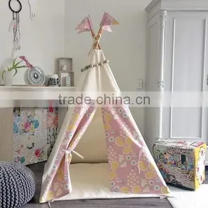 Promotional Kids Children Play Indoor Room Cotton Canvas Indian Teepee Tent thumbnail-5