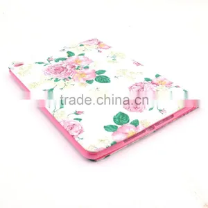 Elegant Leather Case For IPad 6 Air 2 ,Flower Printing Case For Tablet IPad 6 thumbnail-3
