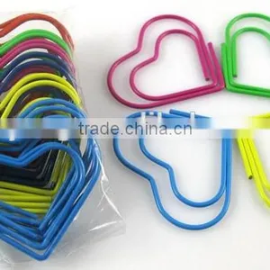 Plastic Coated Heart-shaped Colorful Paper Clip With Matched Heart-shaped Plastic Box thumbnail-1