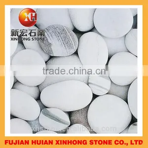 Garden Decorative Pure Snow White Pebble Stone for Hot Sale thumbnail-3