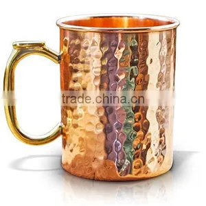 Copper Moscow Mule Mug, Stoli Vodka Copper Mug , Pure Copper Moscow Mule Mug thumbnail-2