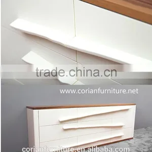 Stylish Design Solid Wood Acrylic Solid Surface Corian Home Hotel Side Cabinet thumbnail-1