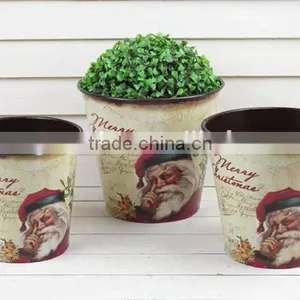 Hot Sale S/3 Christmas Flower Planter,blow Mold for Decoys, Planter Molds for Sale thumbnail-1