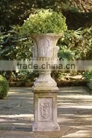 Hot Sale Cast Iron Metal Garden Flower Pot Urn Planter thumbnail-1