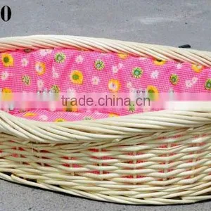 Large Oval Step-In Wicker Baskets for Dogs thumbnail-3