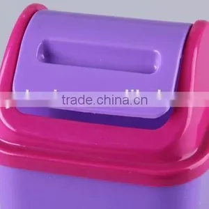 Square Plastic Trash Can/Rubbish Bin Household Garbage Can thumbnail-2