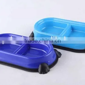 New Design Plastic Slip-resistant Oval Pet Bowl With Rubber Bottom/dog Bowl thumbnail-4
