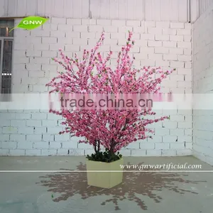 GNW BLS1507011 New Mini Indoor Artificial Peach Blossom Tree for Wedding thumbnail-1
