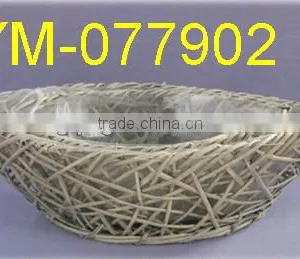 Boat Shape Willow Basket for Garden Planter thumbnail-1