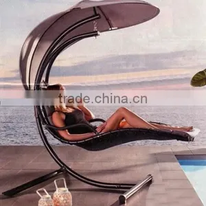 Outdoor Furniture Patio Rattan Swing Bed thumbnail-1