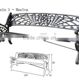 Classic Wooden And Cast Iron Garden Bench thumbnail-1