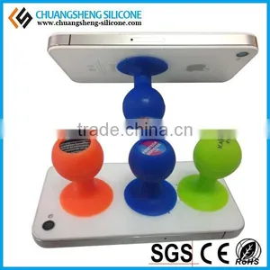 Round Head Octopus Head Silicone Mobile Phone Holder thumbnail-6