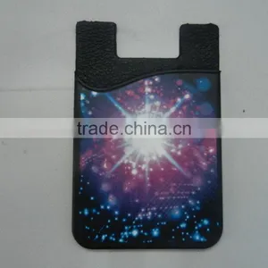 New Products 3M Adhesive Sticks Silicone Smart Wallet for Cell Phone thumbnail-1