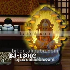 Cheap Price Desktop Water Fountain God Ganesh Statue With Led Light thumbnail-1
