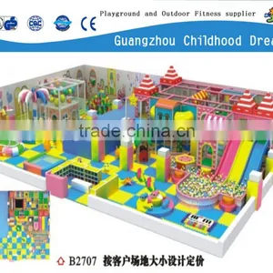$39.00/Sq.m (B-0171) CE Certificated Big Slide Ball Pool Trampoline Best Selling Kids Beautiful Indoor Playland thumbnail-5
