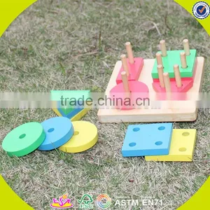 Wholesale Funny Kids Wooden Shape Sorter Blocks Stacking Toy Hot Sale Toddler Wooden Blocks Toy Toy W13D107 thumbnail-4