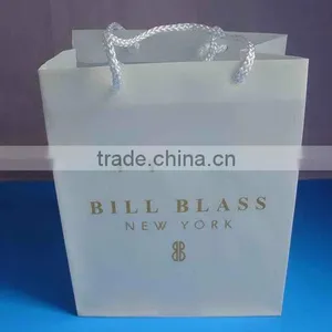 Custom Plastic Rope Handle Block Bottom Shopping Bags With Logo thumbnail-1