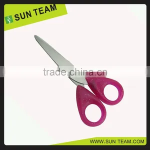 SC018A 5" Bling Round Hole Handle Best Quality Student Scissors for Paper Cutting thumbnail-3