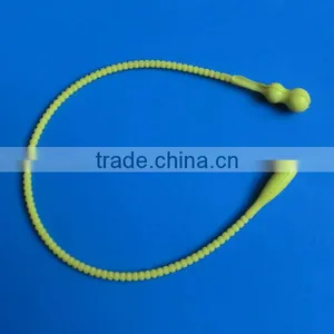 Silicone Drawstring / Tie Rope/plastic Tie/elastic/seal Rope for Shopping Bag thumbnail-1