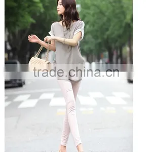 2015 New Fashion Female Cotton T-shirt V-neck T Shirt Women Clothes Summer t Shirts for Women thumbnail-2