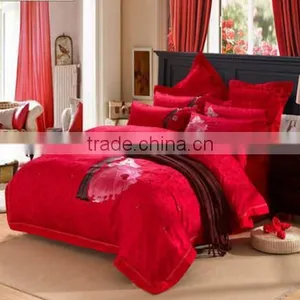 Luxury Shiny Wedding Bedding Set, Wedding Bed Sheet Set thumbnail-1