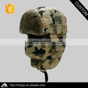 Wholesale Camouflage Faux Fur Trapper Hat Winter Earflap Cap thumbnail-3