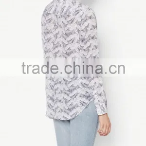 Chinese Style Ladies Silk Shirt Fashion Design Low Price thumbnail-3