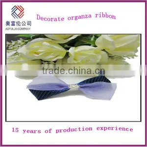 Decorate Organza Ribbon Bow thumbnail-1