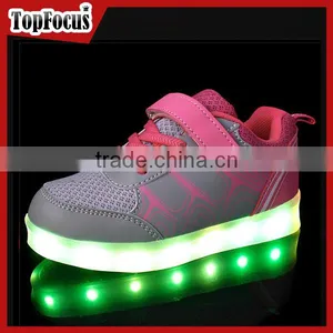 New Fashion 7 Colors Flashing Light up Kids Shoes With Led thumbnail-3
