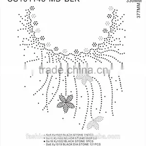 Custom Neck Line Rhinestone/Acrylic /Gem Stone Glitter Hot Fix Rhinestone for Clothing thumbnail-2