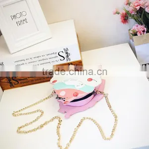 Bright Shining&healthy pu Material Kids Purse With Zipper Ice Cream Shape Girl thumbnail-4