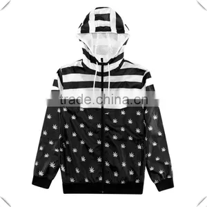 Hot Sales Custom Logo Subliamation Print 2016 Mens Nylon Rain Waterproof Jacket Wind Resistant Windbreaker thumbnail-1