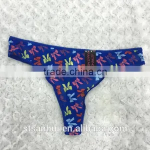Fashion Cute Printing Underwear Panty Sexy Ladies G-string Thong thumbnail-1