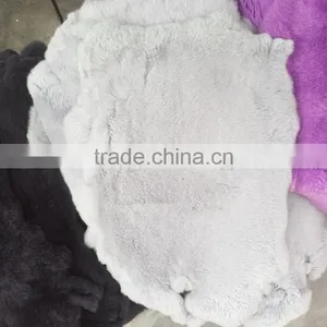 Wholesale Single Cream Color Grey Winter Beaver Rabbit Skin Quality Rabbit Hair DIY Following From Dedicated thumbnail-1