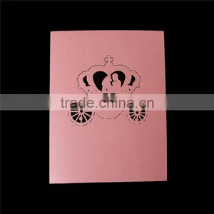 Paper Wedding Party Name Place Card Crown Pink thumbnail-2