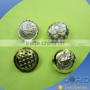 Western Europe Hot Sale Plating Gold Crown Buttons for Brown Leather Buttons thumbnail-1