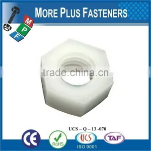 Made in Taiwan Black Metric Nylon Hex Natural Finsh Jam Plastic Hex Nut thumbnail-3