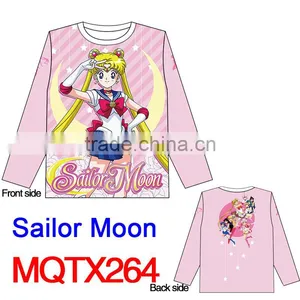 Sailor Moon Beautiful Girl Fashion Cosplay Comfortable Anime Warm Long Sleeve T Shirt thumbnail-1