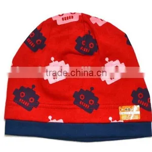 Autumn & Winter New Design Pure Cotton Robot Kids Skull Cap Baby Hat thumbnail-4