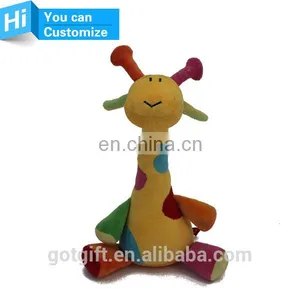 Professional Custom Soft Animal Giraffe Christmas Plush Toy thumbnail-1