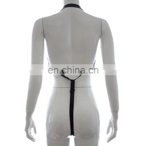 Black Fetish Bodysuit Clubwear Sexy Costume Latex Catsuit Manufacturer thumbnail-3