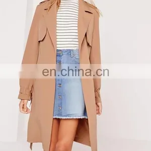 Custom Design Camel Wool Coats Ladies Long Coats Latast Pant Coat Design thumbnail-2