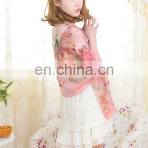 Popular Summer Scarf Fashion Style Chiffon Sillk Scarf thumbnail-3