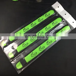 Battery Replaceable Glow in Dark Night Running Safety Night Mix Colors Nylon LED Slap Bracelet thumbnail-6